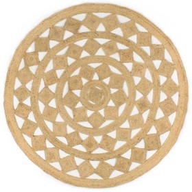 Alfombra hecha a mano de yute trenzado 180 cm en Alfombras | Comprar online en Foru.es