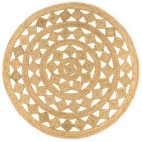 Alfombra hecha a mano de yute trenzado 210 cm en Alfombras | Comprar online en Foru.es