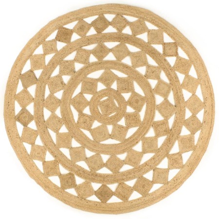 Alfombra hecha a mano de yute trenzado 210 cm en Alfombras | Comprar online en Foru.es