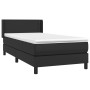 Cama box spring con colchón cuero sintético negro 100x200 cm de vidaXL, Camas y somieres - Ref: Foro24-3130703, Precio: 310,2...