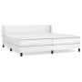 Cama box spring con colchón cuero sintético blanco 200x200 cm de vidaXL, Camas y somieres - Ref: Foro24-3130680, Precio: 608,...