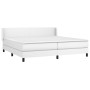 Cama box spring con colchón cuero sintético blanco 200x200 cm de vidaXL, Camas y somieres - Ref: Foro24-3130680, Precio: 608,...