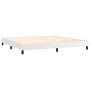 Cama box spring con colchón cuero sintético blanco 200x200 cm de vidaXL, Camas y somieres - Ref: Foro24-3130680, Precio: 608,...