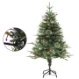 Árbol de Navidad con luces y piñas PVC PE verde 120 cm en Decoración Festiva y Estacional | Comprar online en Foru.es