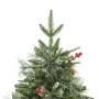 Árbol de Navidad con luces y piñas PVC PE verde 120 cm en Decoración Festiva y Estacional | Comprar online en Foru.es