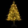 Árbol de Navidad con luces y piñas PVC PE verde 150 cm en Decoración Festiva y Estacional | Comprar online en Foru.es