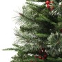 Árbol de Navidad con luces y piñas PVC PE verde 150 cm en Decoración Festiva y Estacional | Comprar online en Foru.es