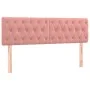 Box spring bed with pink velvet mattress 160x200 cm by vidaXL, Beds and slatted bases - Ref: Foro24-3131152, Price: 465,40 €,...