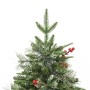 Árbol de Navidad con luces y piñas PVC PE verde 150 cm en Decoración Festiva y Estacional | Comprar online en Foru.es