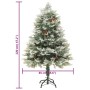 Árbol de Navidad con luces y piñas PVC PE verde 120 cm en Decoración Festiva y Estacional | Comprar online en Foru.es