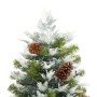 Árbol de Navidad con luces y piñas PVC PE verde 195 cm en Decoración Festiva y Estacional | Comprar online en Foru.es