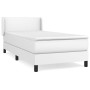 Cama box spring con colchón cuero sintético blanco 90x190 cm de vidaXL, Camas y somieres - Ref: Foro24-3130638, Precio: 307,7...
