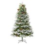 Árbol de Navidad con luces y piñas PVC PE verde 225 cm en Decoración Festiva y Estacional | Comprar online en Foru.es