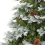 Árbol de Navidad con luces y piñas PVC PE verde 225 cm en Decoración Festiva y Estacional | Comprar online en Foru.es