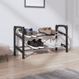 Zapatero extensible con dos estantes 119x24x37 cm en Zapateros y organizadores de calzado | Comprar online en Foru.es
