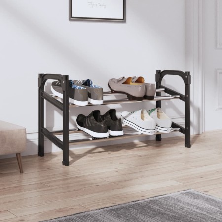 Zapatero extensible con dos estantes 119x24x37 cm en Zapateros y organizadores de calzado | Comprar online en Foru.es