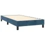 Box spring bed with dark blue velvet mattress 90x190 cm by vidaXL, Beds and slatted bases - Ref: Foro24-3131115, Price: 317,7...