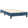 Cama box spring con colchón terciopelo azul oscuro 90x190 cm de vidaXL, Camas y somieres - Ref: Foro24-3131115, Precio: 305,4...