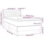 Box spring bed with dark blue velvet mattress 90x190 cm by vidaXL, Beds and slatted bases - Ref: Foro24-3131115, Price: 317,7...