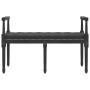 Banco de terciopelo negro 110x40x70 cm en Bancos | Comprar online en Foru.es