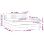 Cama box spring con colchón terciopelo gris claro 180x200 cm de vidaXL, Camas y somieres - Ref: Foro24-3131093, Precio: 527,2...