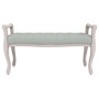 Banco de terciopelo gris claro 110x45x60 cm en Bancos | Comprar online en Foru.es
