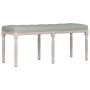 Banco de terciopelo gris claro 110x40x49 cm en Bancos | Comprar online en Foru.es