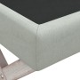 Taburete con almacenaje terciopelo gris claro 110x45x49 cm en Bancos para recibidores y almacenamiento | Comprar online en Foru.