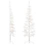 Medio árbol de Navidad artificial con soporte blanco 120 cm en Decoración Festiva y Estacional | Comprar online en Foru.es