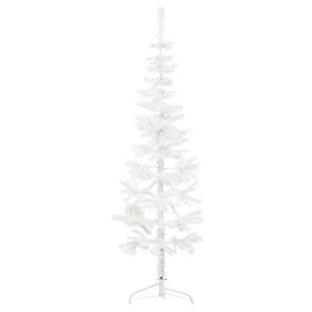 Medio árbol de Navidad artificial con soporte blanco 120 cm en Decoración Festiva y Estacional | Comprar online en Foru.es