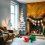 Medio árbol de Navidad artificial con soporte blanco 180 cm en Decoración Festiva y Estacional | Comprar online en Foru.es