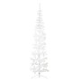 Medio árbol de Navidad artificial con soporte blanco 210 cm en Decoración Festiva y Estacional | Comprar online en Foru.es