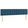 Box spring bed with dark blue velvet mattress 160x200 cm by vidaXL, Beds and slatted bases - Ref: Foro24-3131211, Price: 516,...