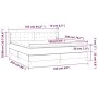 Box spring bed with dark blue velvet mattress 160x200 cm by vidaXL, Beds and slatted bases - Ref: Foro24-3131211, Price: 516,...
