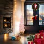 Medio árbol de Navidad artificial con soporte rosa 120 cm en Decoración Festiva y Estacional | Comprar online en Foru.es