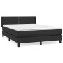 Cama box spring con colchón cuero sintético negro 140x200cm de vidaXL, Camas y somieres - Ref: Foro24-3130721, Precio: 448,69...