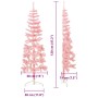 Medio árbol de Navidad artificial con soporte rosa 120 cm en Decoración Festiva y Estacional | Comprar online en Foru.es