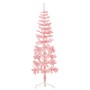 Medio árbol de Navidad artificial con soporte rosa 150 cm en Decoración Festiva y Estacional | Comprar online en Foru.es
