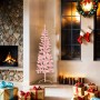 Medio árbol de Navidad artificial con soporte rosa 150 cm en Decoración Festiva y Estacional | Comprar online en Foru.es