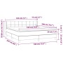 Cama box spring con colchón terciopelo negro 180x200 cm de vidaXL, Camas y somieres - Ref: Foro24-3130975, Precio: 536,39 €, ...