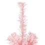 Medio árbol de Navidad artificial con soporte rosa 240 cm en Decoración Festiva y Estacional | Comprar online en Foru.es