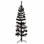 Medio árbol de Navidad artificial con soporte negro 150 cm en Decoración Festiva y Estacional | Comprar online en Foru.es