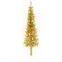 Medio árbol de Navidad artificial con soporte dorado 150 cm en Decoración Festiva y Estacional | Comprar online en Foru.es