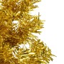 Medio árbol de Navidad artificial con soporte dorado 150 cm en Decoración Festiva y Estacional | Comprar online en Foru.es
