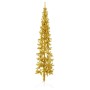 Medio árbol de Navidad artificial con soporte dorado 240 cm en Decoración Festiva y Estacional | Comprar online en Foru.es