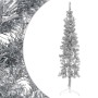 Medio árbol de Navidad artificial con soporte plateado 120 cm en Decoración Festiva y Estacional | Comprar online en Foru.es