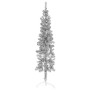 Medio árbol de Navidad artificial con soporte plateado 180 cm en Decoración Festiva y Estacional | Comprar online en Foru.es