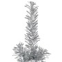 Medio árbol de Navidad artificial con soporte plateado 210 cm en Decoración Festiva y Estacional | Comprar online en Foru.es