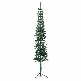 Medio árbol de Navidad artificial con soporte verde 120 cm en Decoración Festiva y Estacional | Comprar online en Foru.es
