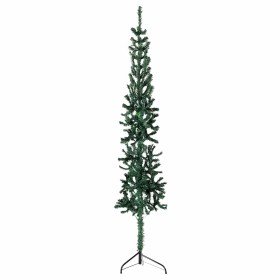 Medio árbol de Navidad artificial con soporte verde 120 cm en Decoración Festiva y Estacional | Comprar online en Foru.es